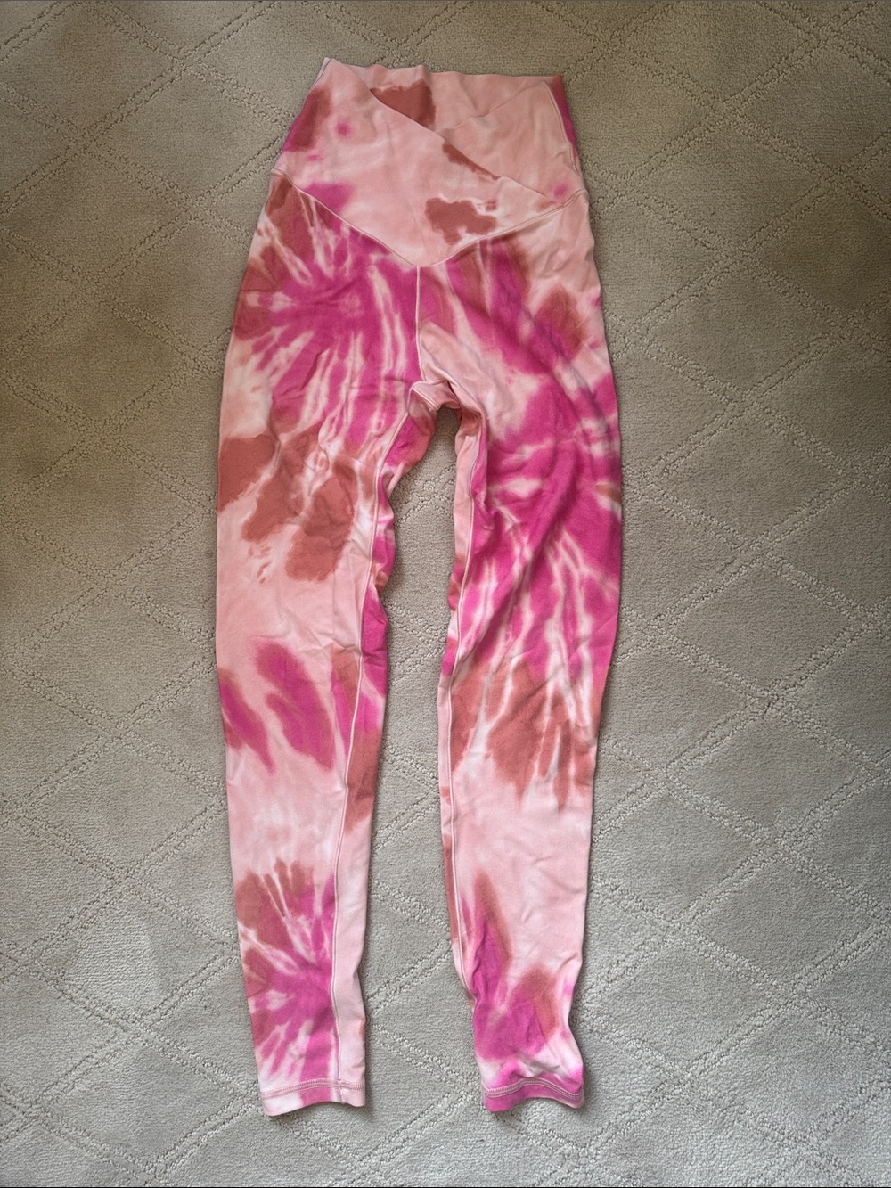 Aerie Tie-Dye Pink High-Waist Leggings